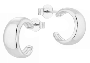 Kolczyki Wide Hoops Silver