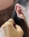 Nausznica Double Hoop Gold