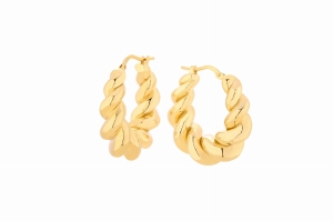 Kolczyki Twine M Gold 