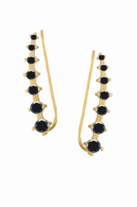 Kolczyki Emilie Crystal Black